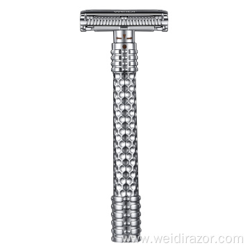 Adjustable Zinc Long Handle Reusable Butterfly Safety Razor